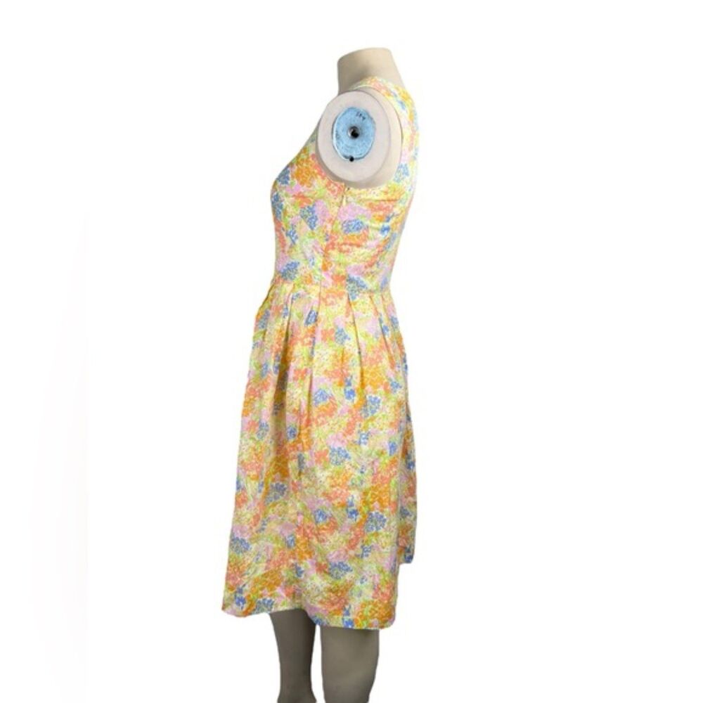 Talbots Petites Floral Cotton Dress – Size 4 - Picture 3 of 8